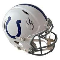 MARVIN HARRISON COLTS AUTOGRAPHED SPEED AUTHENTIC HELMET SIGNED IN BLACK (3-1-2-1)