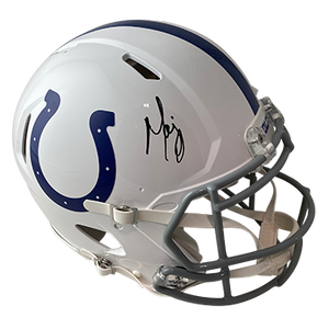 MARVIN HARRISON COLTS AUTOGRAPHED SPEED AUTHENTIC HELMET SIGNED IN BLACK (3-1-2-1)