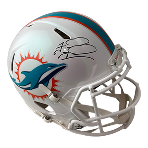 TUA TAGOVAILOA DOLPHINS AUTOGRAPHED SPEED AUTHENTIC HELMET SIGNED IN BLACK (3-1-1-3)