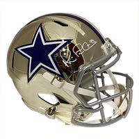 MICHAEL IRVIN COWBOYS AUTOGRAPHED CHROME SPEED REPLICA HELMET SIGNED IN WHITE W/ #88 INSCRIPTION (3-2-1-2)