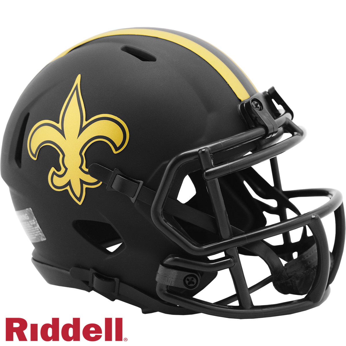 New Orleans Saints Unsigned Riddell FLASH Alternate Revolution Speed  Replica Football Helmet