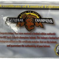 USC TROJANS BACK TO BACK NATIONAL CHAMPIONS LE SCHUTT XP NCAA MINI HELMET