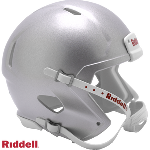 SILVER METALLIC SPEED MINI HELMET BLANK SHELL