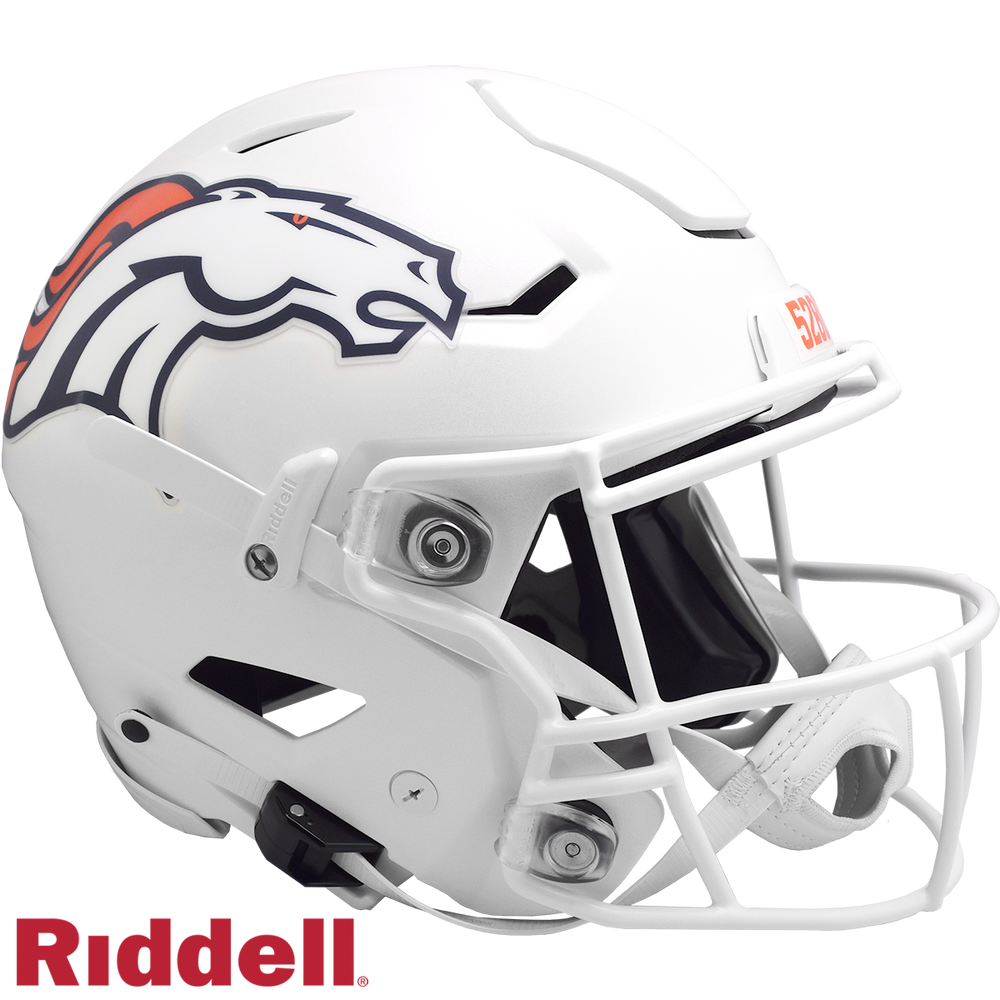 DENVER BRONCOS 2024 ON FIELD ALTERNATE CURRENT STYLE SPEEDFLEX AUTHENTIC HELMET