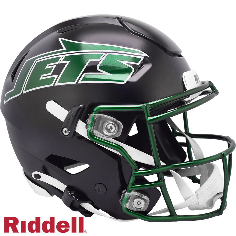 NEW YORK JETS VERSION 1 2024 ON FIELD ALTERNATE CURRENT STYLE SPEEDFLEX AUTHENTIC HELMET