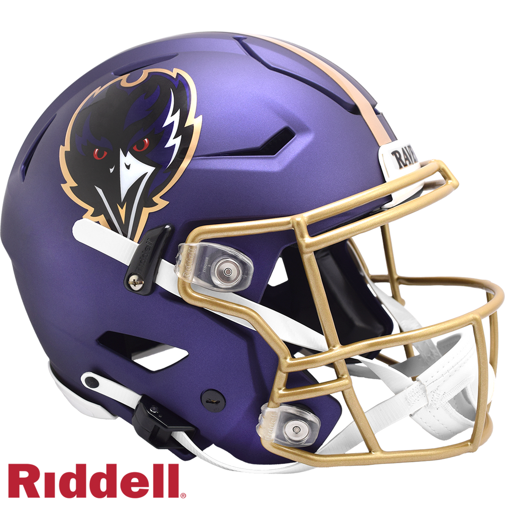 BALTIMORE RAVENS 2024 ON FIELD ALTERNATE CURRENT STYLE SPEEDFLEX AUTHENTIC HELMET
