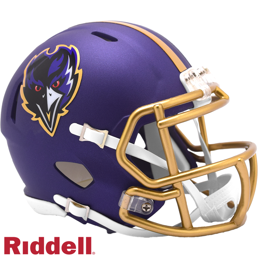 BALTIMORE RAVENS 2024 ON FIELD ALTERNATE STYLE SPEED MINI HELMET