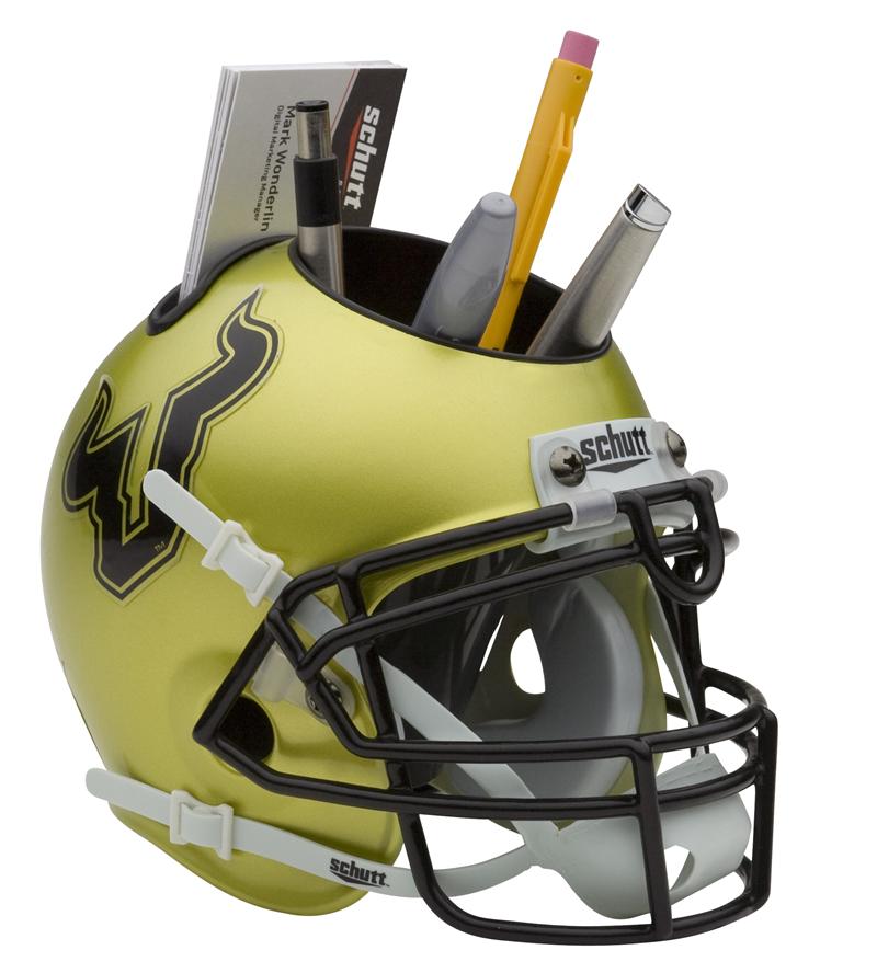 las vegas raiders chrome mini football helmet desk caddy