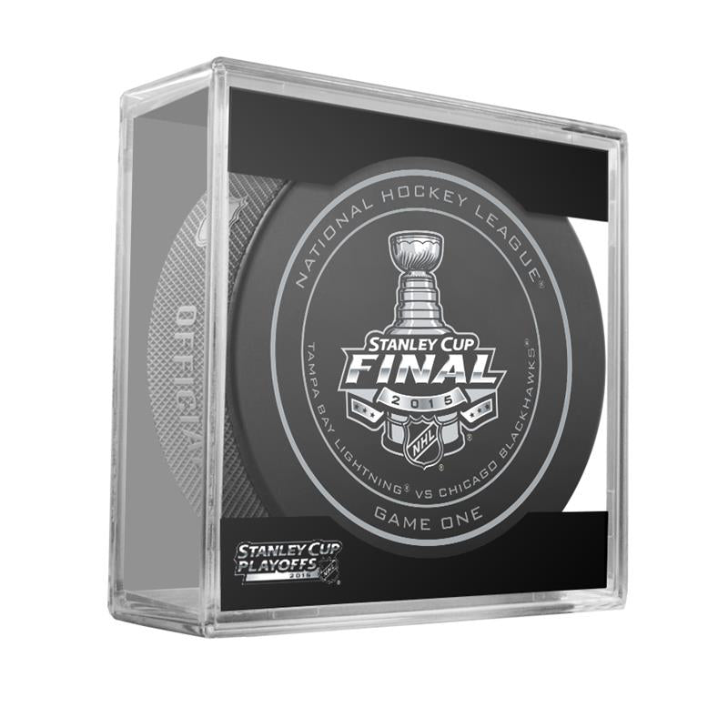 2015 STANLEY CUP GAME 1 OFFICIAL GAME PUCK