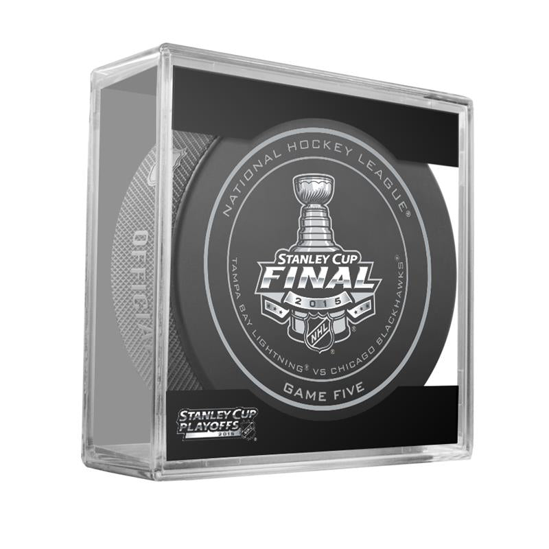 2015 STANLEY CUP GAME 5 OFFICIAL GAME PUCK
