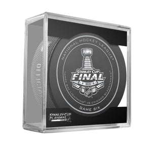2015 STANLEY CUP GAME 6 OFFICIAL GAME PUCK