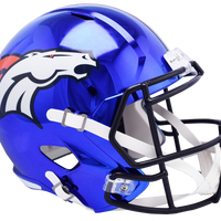 DENVER BRONCOS CHROME SPEED REPLICA HELMET