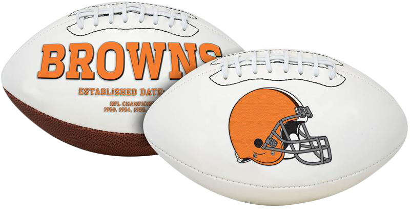 CLEVELAND BROWNS RAWLINGS NFL SIGNATURE SERIES FOOTBALL