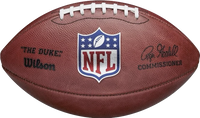 NFL ON-FIELD FOOTBALL CURRENT ROGER GOODELL "THE DUKE" AUTHENTIC GAME BALL
