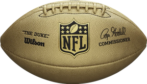NFL ON-FIELD FOOTBALL GOLD REPLICA "THE DUKE" FOOTBALL
