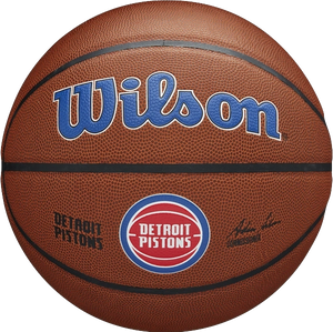 DETROIT PISTONS NBA LOGO BASKETBALL - DEFLATED