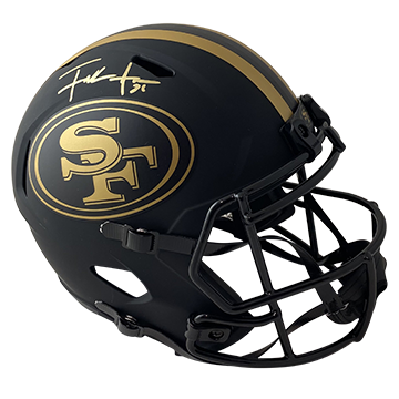 MARSHALL FAULK RAMS AUTOGRAPHED CAMO SPEED AUTHENTIC HELMET SIGNED IN YELLOW W/ #28 & 2000 NFL MVP INSCRIPTION (3-4-1-2)