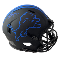 KENNY GOLLADAY LIONS AUTOGRAPHED ECLIPSE SPEED AUTHENTIC HELMET SIGNED IN BLUE W/ #19 INSCRIPTION (3-1-1-1)
