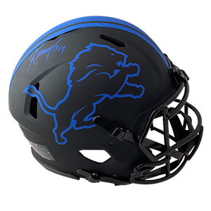 KENNY GOLLADAY LIONS AUTOGRAPHED ECLIPSE SPEED AUTHENTIC HELMET SIGNED IN BLUE W/ #19 INSCRIPTION (3-1-1-1)