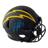 KEENAN ALLEN CHARGERS AUTOGRAPHED ECLIPSE SPEED AUTHENTIC HELMET SIGNED IN LIGHT BLUE W/ #13 INSCRIPTION (3-1-1-1) (3-1-1-2)