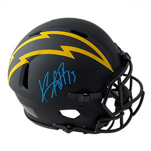 KEENAN ALLEN CHARGERS AUTOGRAPHED ECLIPSE SPEED AUTHENTIC HELMET SIGNED IN LIGHT BLUE W/ #13 INSCRIPTION (3-1-1-1) (3-1-1-2)