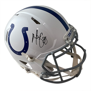 MARVIN HARRISON COLTS AUTOGRAPHED SPEED AUTHENTIC HELMET SIGNED IN BLACK W/ #88 INSCRIPTION (3-1-2-1)
