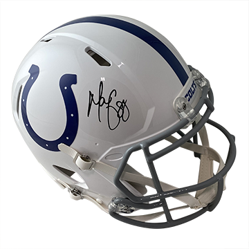 MARVIN HARRISON COLTS AUTOGRAPHED SPEED AUTHENTIC HELMET SIGNED IN BLACK W/ #88 INSCRIPTION (3-1-2-1)