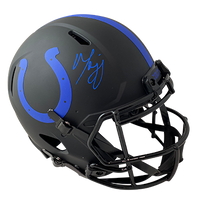 MARVIN HARRISON COLTS AUTOGRAPHED ECLIPSE SPEED AUTHENTIC HELMET SIGNED IN BLUE (3-1-2-1)