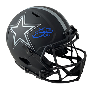 EMMITT SMITH COWBOYS AUTOGRAPHED ECLIPSE SPEED AUTHENTIC HELMET SIGNED IN BLUE W/ #22 INSCRIPTION (3-1-1-3)