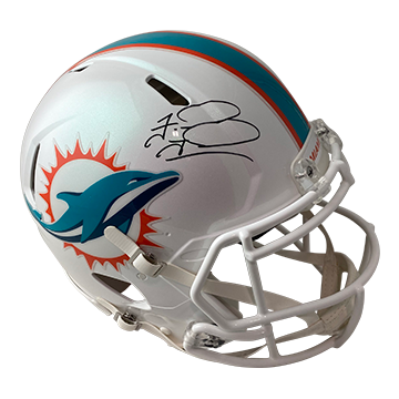 TUA TAGOVAILOA DOLPHINS AUTOGRAPHED SPEED AUTHENTIC HELMET SIGNED IN BLACK (3-1-1-3)