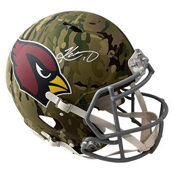 KYLER MURRAY CARDINALS AUTOGRAPHED CAMO SPEED AUTHENTIC HELMET SIGNED IN WHITE W/ #1 INSCRIPTION (3-1-1-3)