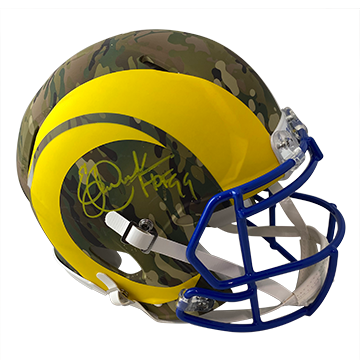 Eric Dickerson Autographed Rams Helmet