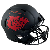 FRANK CLARK CHIEFS AUTOGRAPHED ECLIPSE SPEED AUTHENTIC HELMET SIGNED IN RED W/ #55 INSCRIPTION (3-2-2-3)