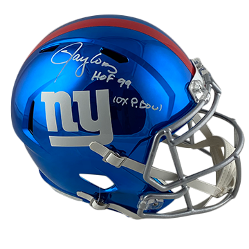 Lawrence Taylor Autographed Full Size Authentic NY Giants Salute To Service  Helmet w/ HOF 99