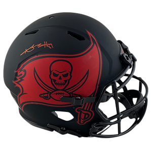 ANTONIO BROWN BUCCANEERS AUTOGRAPHED ECLIPSE SPEED AUTHENTIC HELMET SIGNED IN RED W/ #81 INSCRIPTION (3-4-2-3)