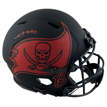 ANTONIO BROWN BUCCANEERS AUTOGRAPHED ECLIPSE SPEED AUTHENTIC HELMET SIGNED IN RED W/ #81 INSCRIPTION (3-4-2-3)