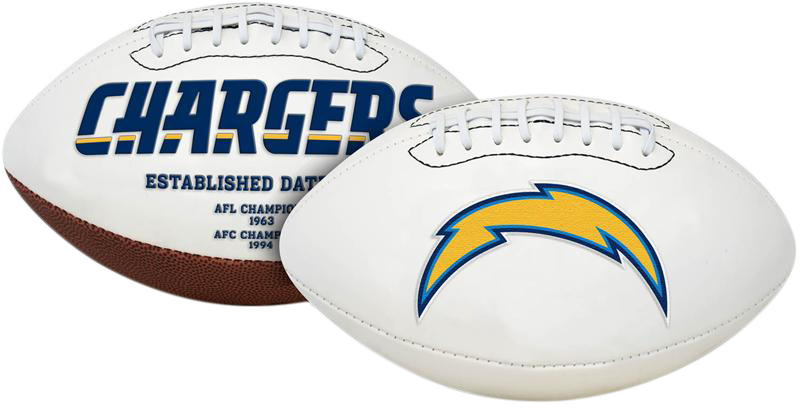 LOS ANGELES CHARGERS RAWLINGS NFL SIGNATURE SERIES FOOTBALL