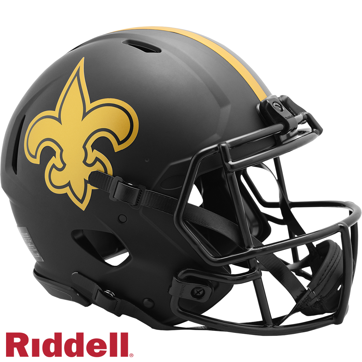 NEW ORLEANS SAINTS CHROME SPEED REPLICA HELMET