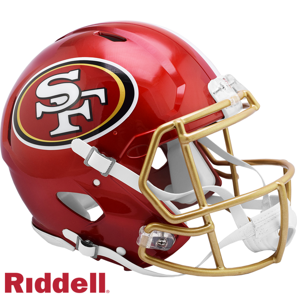 Riddell NFL San Francisco 49ers Speedflex Authentic Football Helmet Team  Color, Large