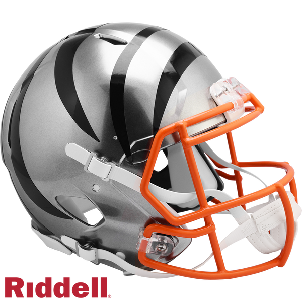 Cincinnati Bengals Authentic Full Size SpeedFlex Helmet - Salute