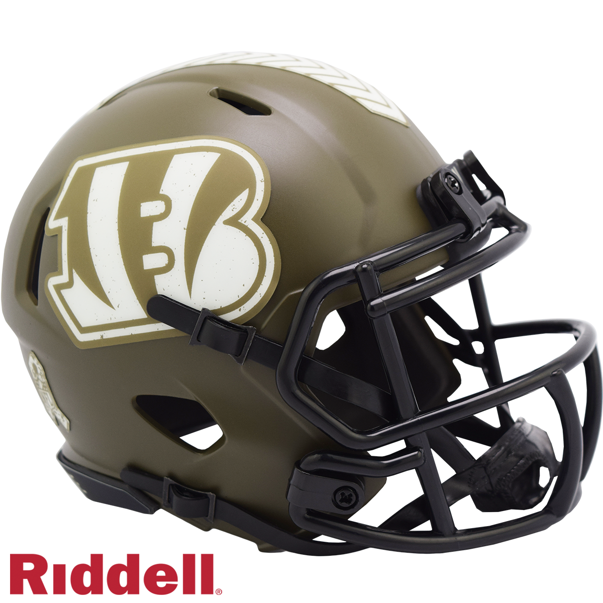 Riddell Cincinnati Bengals Flat White Alternate Revolution Speed Mini  Football Helmet