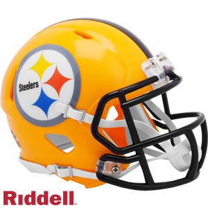 PITTSBURGH STEELERS 2007 75TH ANNIVERSARY THROWBACK SPEED MINI HELMET