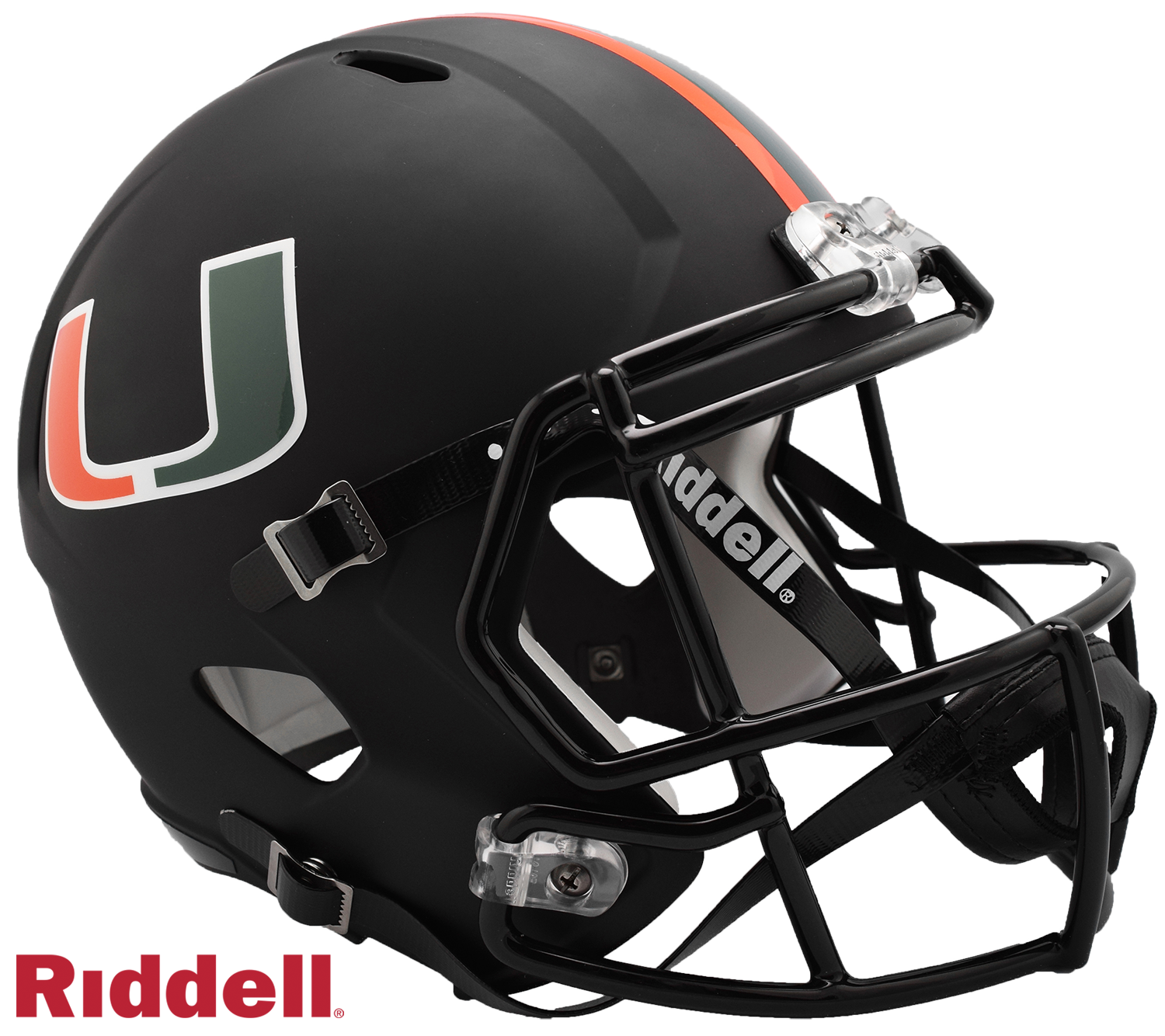 Riddell Miami Hurricanes Speed Replica Helmet - Thumbnail 2