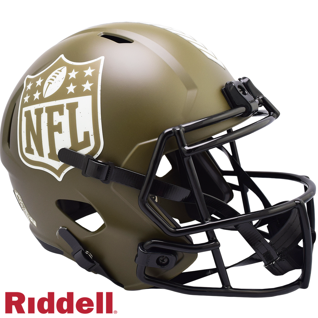 NFL SHIELD SALUTE TO SERVICE SPEED REPLICA HELMET | The Sports Bunker.com