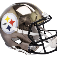 PITTSBURGH STEELERS CHROME SPEED REPLICA HELMET