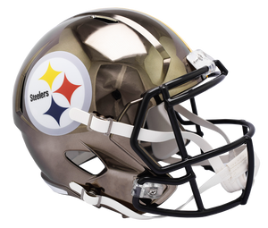 PITTSBURGH STEELERS CHROME SPEED REPLICA HELMET