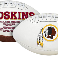 WASHINGTON REDSKINS RAWLINGS NFL SIGNATURE SERIES FOOTBALL