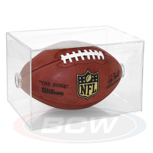 FOOTBALL DISPLAY CASE BY BALLQUBE CASE OF 4