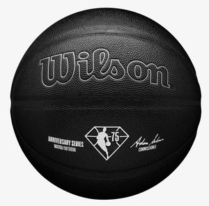 NBA AUTHENTIC SERIES INDOOR / OUTDOOR  LE BLACK 75TH BASKETBALL - INFLATED